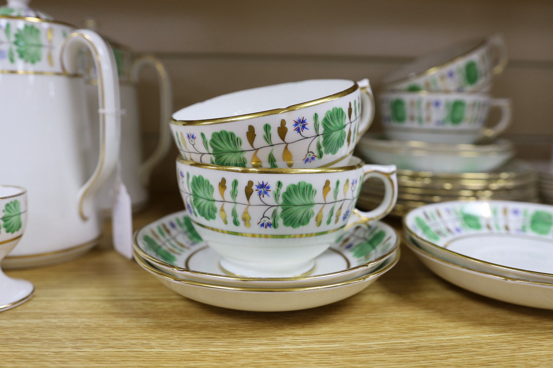 A T. Goode & Co part tea and coffee set and Worcester cups and saucers
